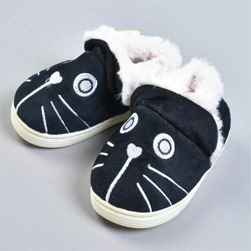 511卡通刺绣儿童毛绒棉鞋81643洋气可爱宝宝秋冬季新款保暖童鞋子