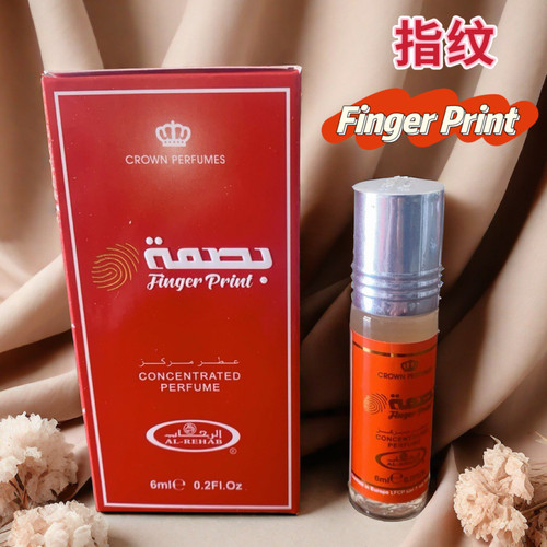 迪拜香精Al-rehab木质花香调Finger print指纹东方调滚珠持久香水