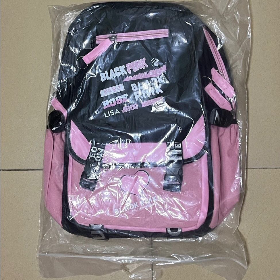 粉墨BLACKPINK大容量学院初高中书包双肩包背包休闲包
