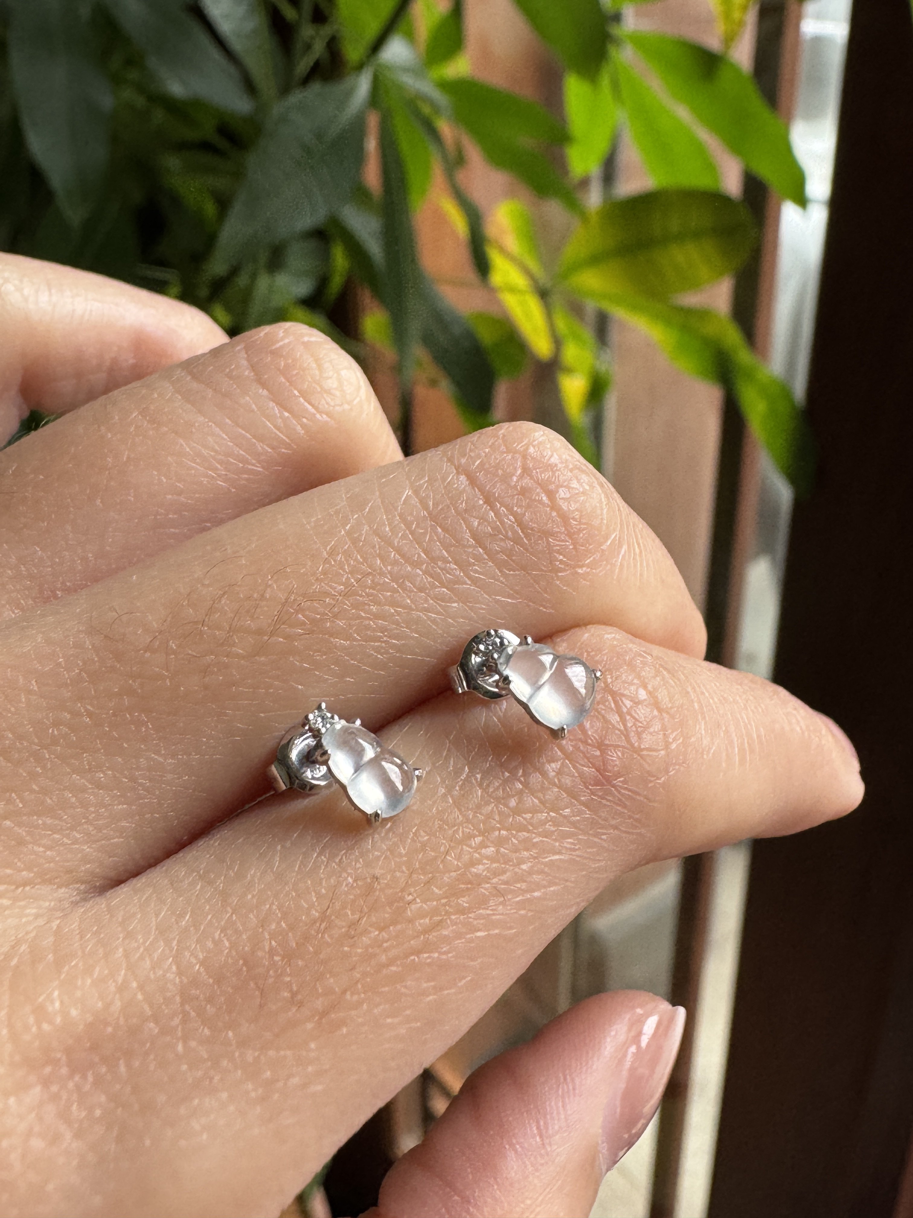 缅甸天然A货翡翠冰种葫芦耳钉,珠宝/钻石/翡翠,翡翠裸石/蛋面,淘宝优惠券,粉丝福利购,淘宝优惠卷