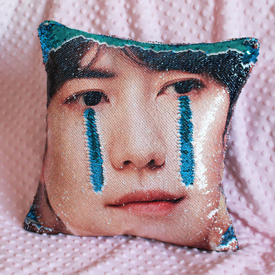 珠片亮片圭贤哭泣抱枕