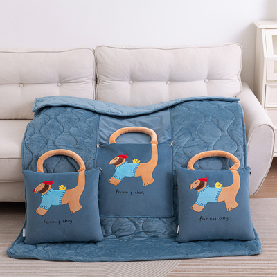 手提式抱枕被子两用多功能办公室午睡盖毯车用靠垫沙发毯加厚冬季