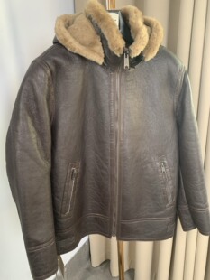 保暖外套 连帽绵羊皮真皮真毛皮毛一体机车飞行服冬季 工厂特价 男士