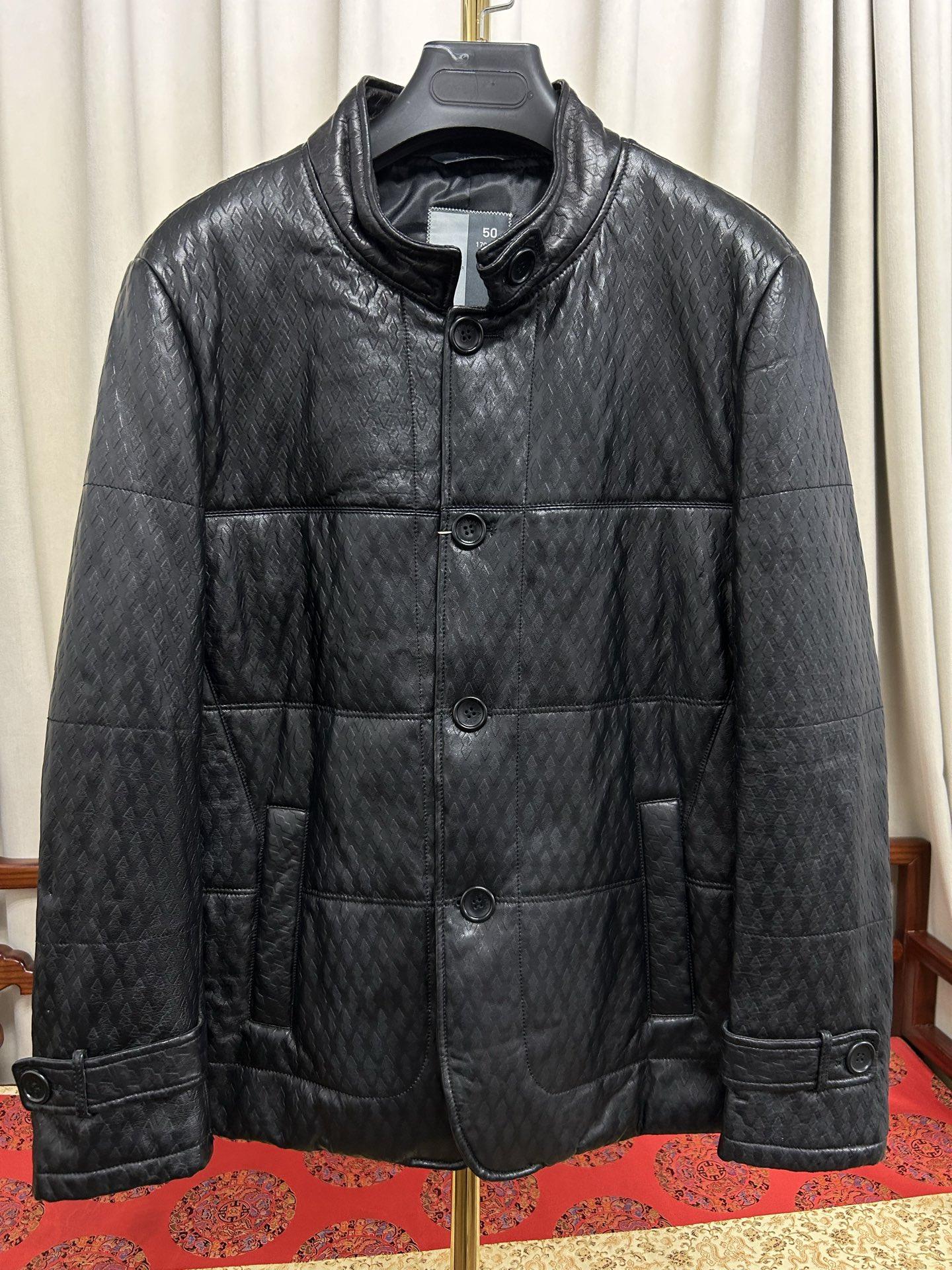 专柜撤柜同款男士真皮绵羊皮羽绒服外套时尚百搭黑色立领,男装,皮草,淘宝优惠券,粉丝福利购,淘宝优惠卷