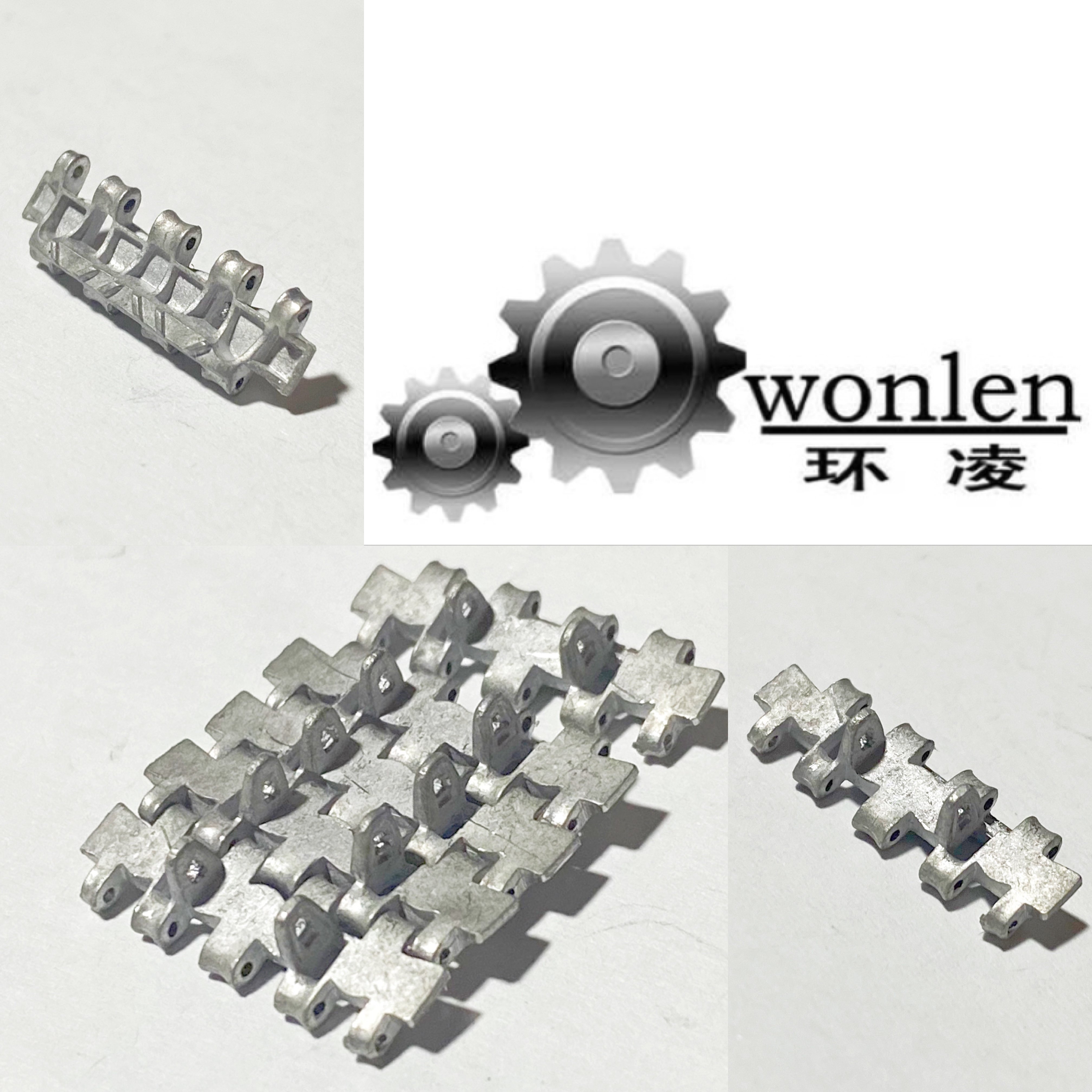 德国豹式猎豹坦克模型金属履带