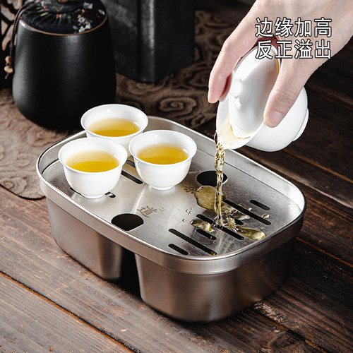 潮州小型不锈钢茶盘储水式