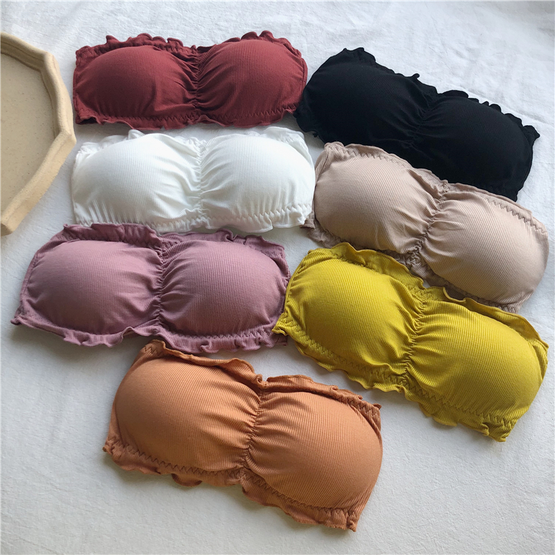 Real price real shot 2021 spring new style with sexy solid color bra