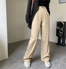 Real shot ~ wide leg suit pants women's fall 2020 Korean version of high waisted slim draped casual pants