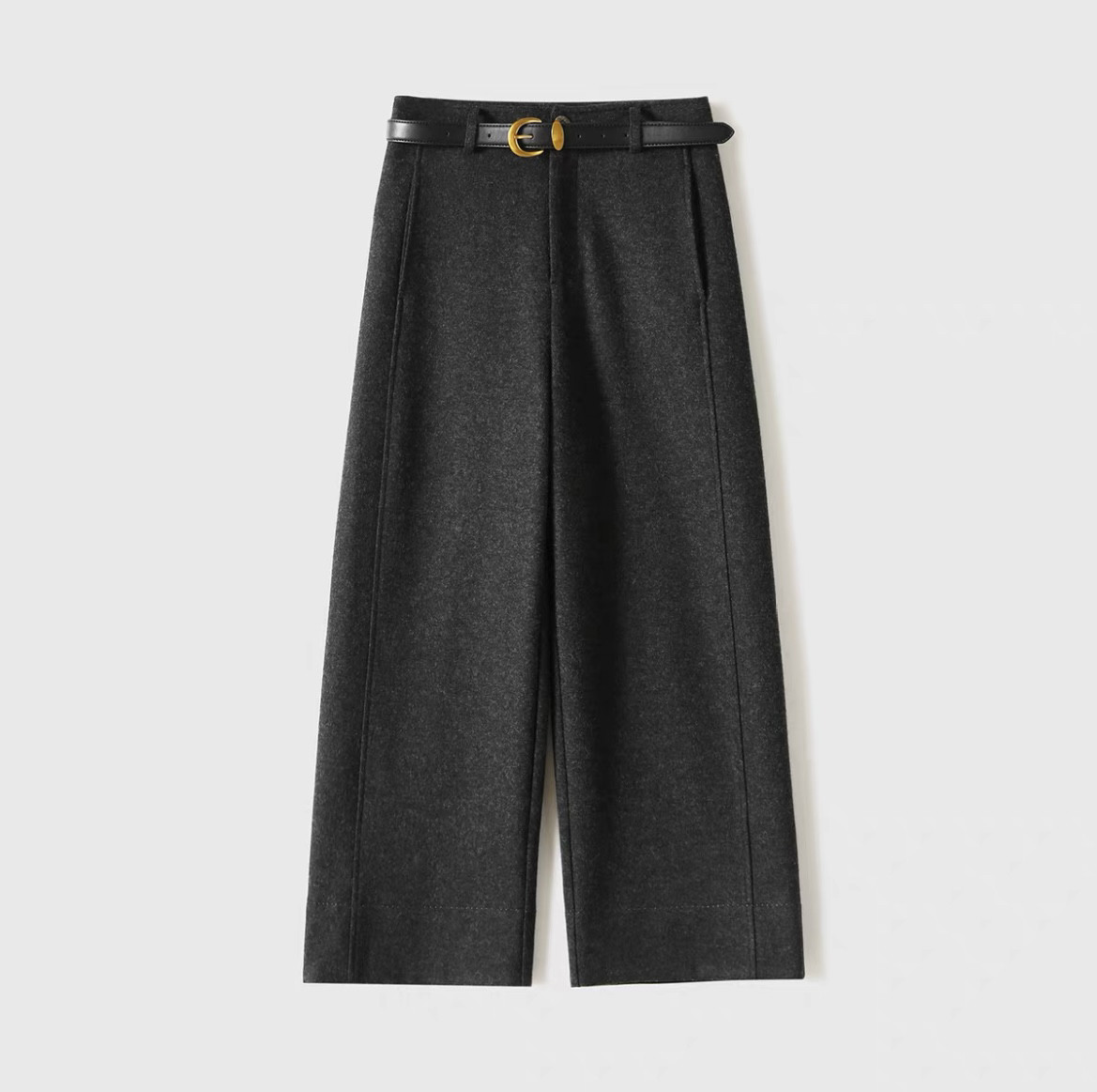 「抗球拒绒」八分阔腿裤｜2025秋冬暖暖裤九分直筒裤羊毛呢靴裤女