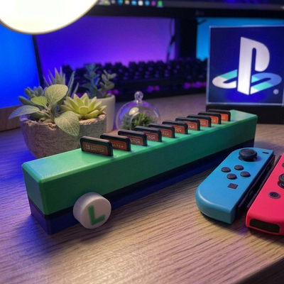 Switch游戏卡带收纳架 ns趣味收纳高颜值桌搭 创意礼物 1/2代通用