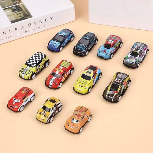 【15辆】玩具车精致合金撞击回力车金属铁皮小汽车玩具车模型迷