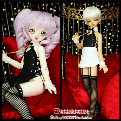 taobao agent [Cat Cat's Nest] 4 points BJD Rabbit Doudou MDD Xiongmei Giant Baby Baby Boyfriend Maid tight strap suit