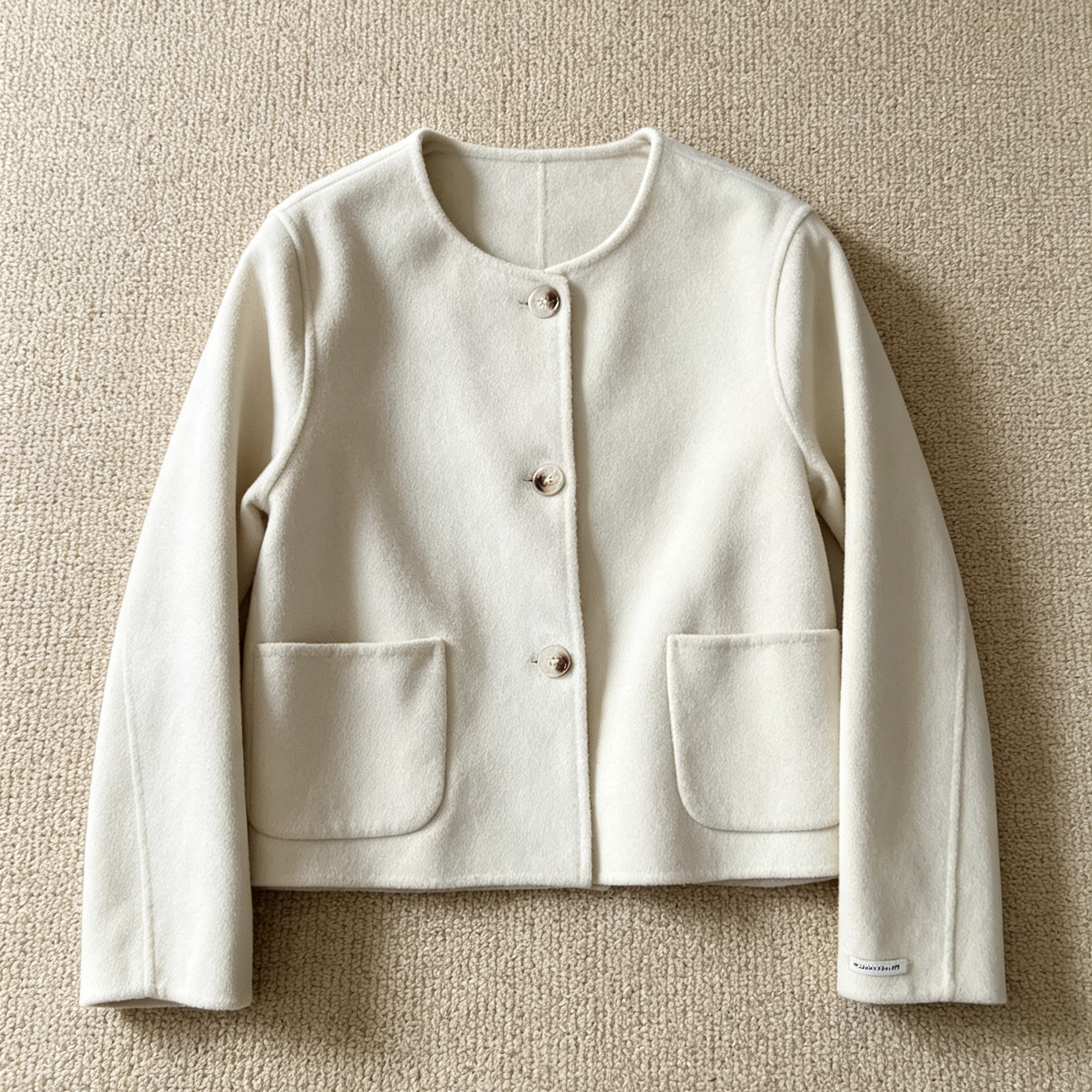 26秋季上新韩系双面羊毛呢子大羽绒服