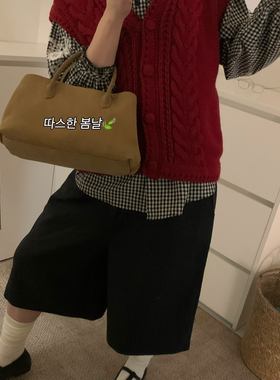 静茹设计26早春叠穿首选韩系休闲宽松v领麻花开衫针织开衫A2221