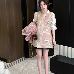 静茹26年早春轻奢优雅绝美气质显瘦马甲xx8867