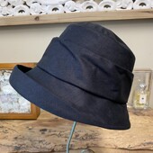 零点兰花春夏季 棉麻防紫外线渔夫帽子简约日系女士时尚 防晒遮阳帽
