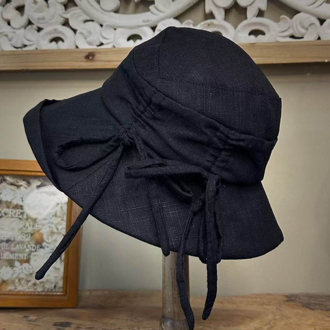 ins麂皮绒秋冬季渔夫小檐盆帽