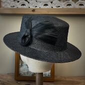 零点兰花春夏轻奢女士宝草礼帽宽檐平顶个性 优雅简约遮阳防晒帽子