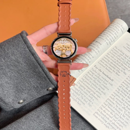 Galaxywatch波浪纹可爱小熊表带