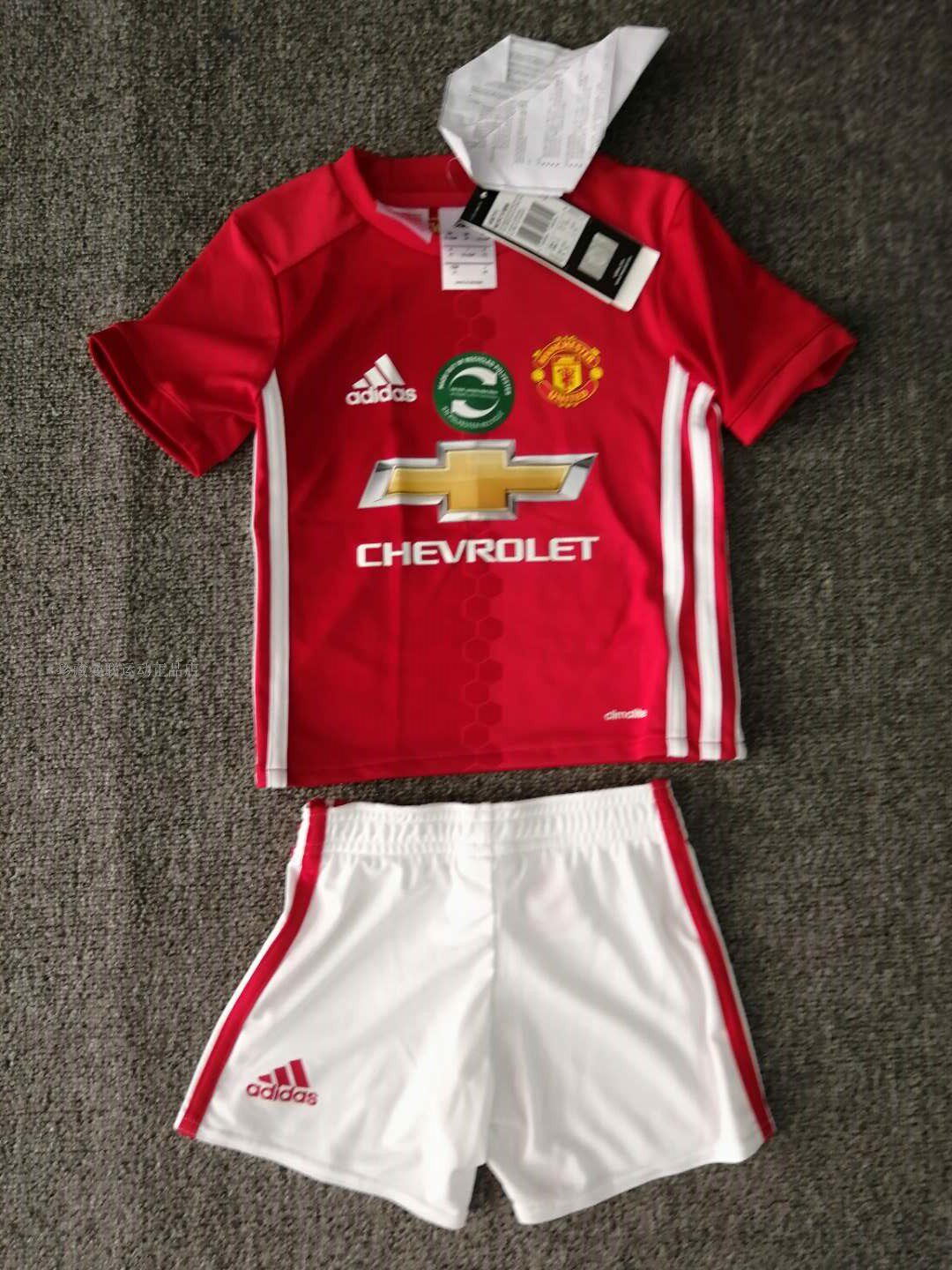 现货 曼联官方正品 曼联16/17赛季主场短袖足球服 婴幼童 AI6711