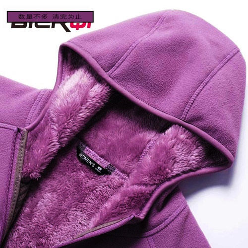 比尔齐双面绒男女加厚抓绒