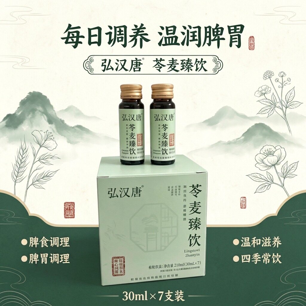 苓麦臻饮脾胃养生饮品