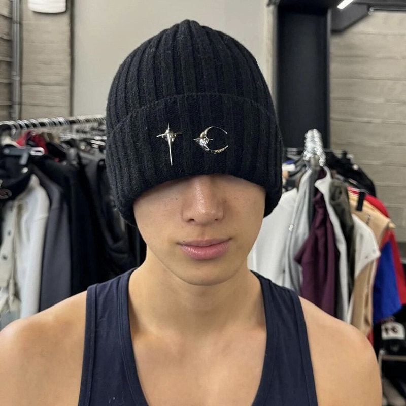 TC THUG CLUB™小众潮牌美式秋冬男士情侣针织冷帽毛线帽子