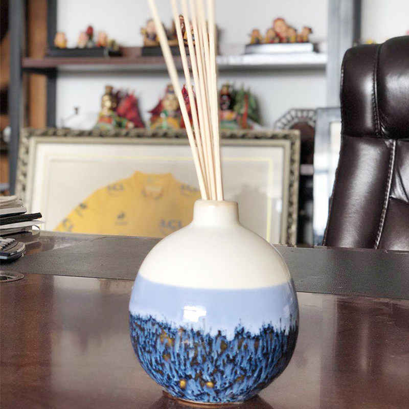 HOME FRAGRANCE室内中国风陶瓷摆件清新去味绿茶蓝风铃大瓶180ml|msdalam kategori Aksesori rumah, 家居香薰, 香薰摆件 - dari Buy2taobao.com untuk memberikan perkhidmatan ejen Taobao profesional membeli