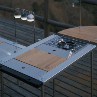 Stanluck喜登乐IGT模块桌配件竹板储物盒灯架沥水篮调料盒筷子盒