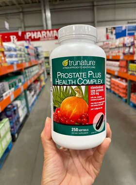 美国代购Trunature Prostate 锯棕榈精华*列腺保健胶囊250粒