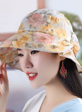 渔夫帽盆帽登山海边帽休闲女夏