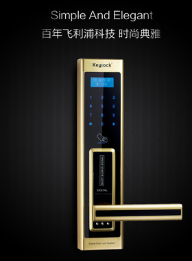 新品第吉尔keylock 智能锁防盗门锁家用密码锁309C入户门锁密码锁
