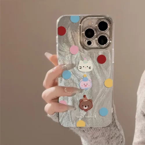 动物彩点适用于苹果16手机15壳14保护iPhone13套12硅胶全包11pr