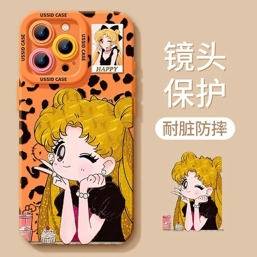 豹纹美适用苹果17手机壳iphone16pro15卡通max女14高级感小众