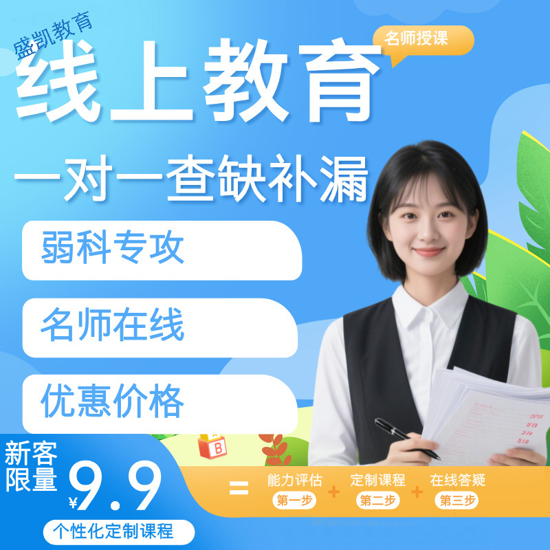 线上对一辅导网课家教高数初学在线1对1网络补课预习中英语文老师