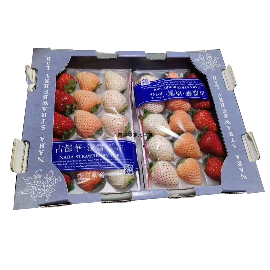 古都华三色草莓礼盒应季宝宝冬天第一颗白草莓送女朋友水果