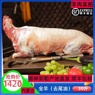 整只羊30斤 羊肉新鲜内蒙古散养整只羊排羊腿羊蝎子烤全羊礼盒