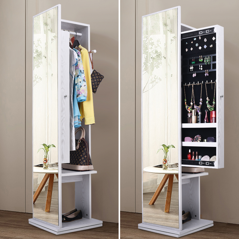 穿衣鏡 衣帽間居家多功能旋轉全身鏡收納櫃 簡約現代落地試衣鏡子在類目 住宅傢俱, 鏡子類, 穿衣鏡中 - 來自Buy2taobao.com提供專業的淘寶代購服務