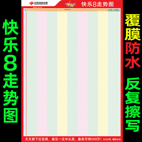 新版快乐8走势图7七星彩体彩用品福彩宣传广告用品开奖号码表格 - 封面