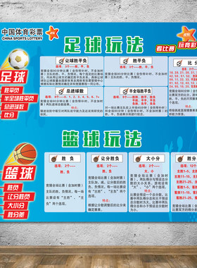 体育彩票店用品绍投注指南海报