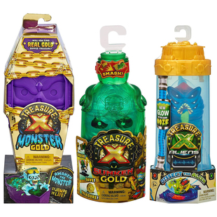 美国TREASURE黄金宝藏外星人寻挖宝解剖吸血鬼骷髅岛盲盒男孩玩具