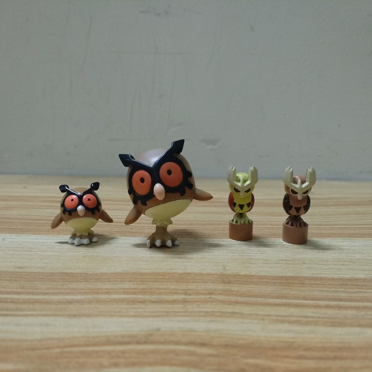 NO.163-164咕咕闪光猫头夜鹰印章地台mc神奇宝贝宠物小精灵宝可梦