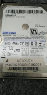 REV 00111A M40S MN40S 三星HM040HI笔记本硬盘 BF41 Samsung