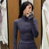 lulu瑜伽外套define女运动夹克速干休闲运动健身服时尚 上衣 长袖