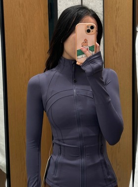 lulu瑜伽外套define女运动夹克速干休闲运动健身服时尚长袖上衣