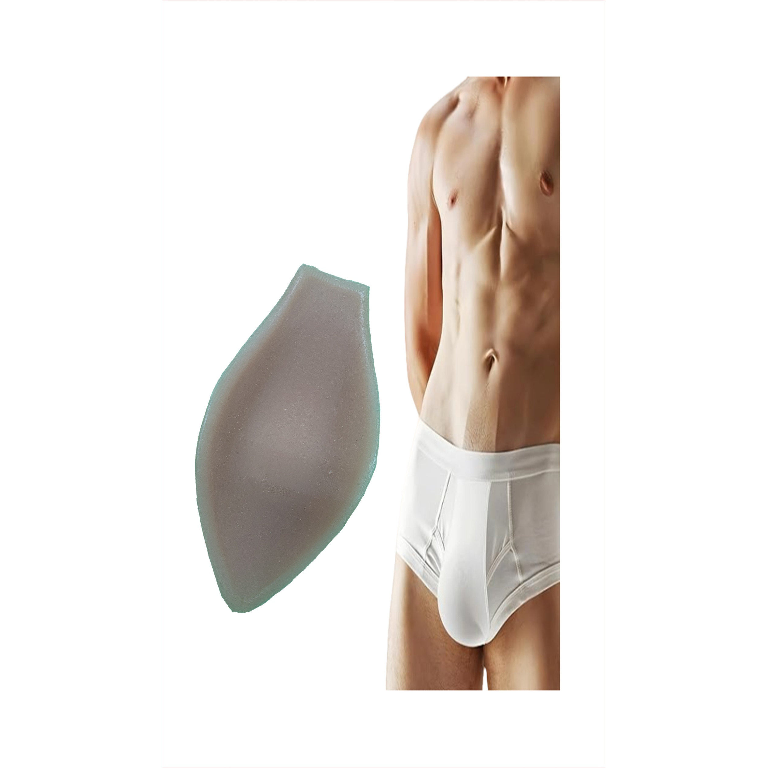 男士隐形增强贴（裸色）游泳平角裤专用硅胶凸起增强贴硅胶自吸款,女士内衣/男士内衣/家居服,插片/胸垫,淘宝优惠券,粉丝福利购,淘宝优惠卷