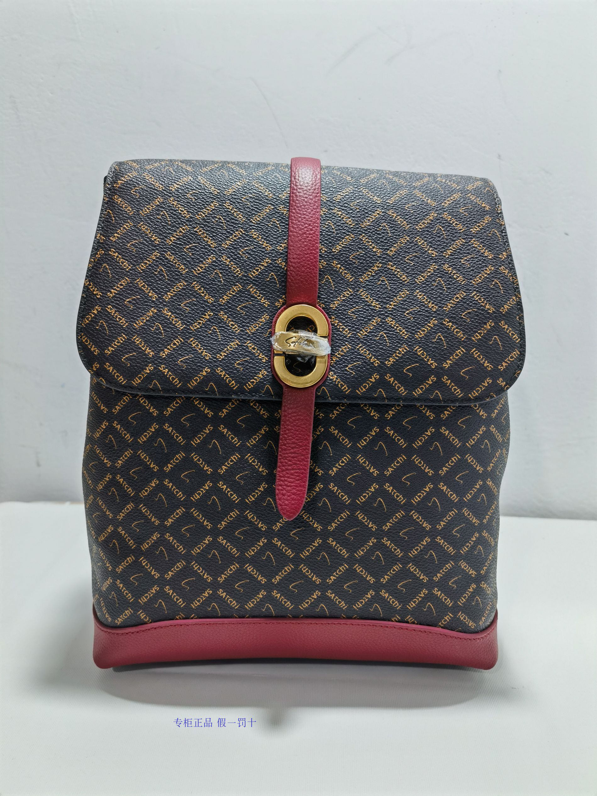 satchi沙驰女包2023秋冬新品 百搭双肩包 ca0155-4fr 4ky