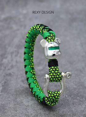 rexy赛博熊手绳朋克积木男女士