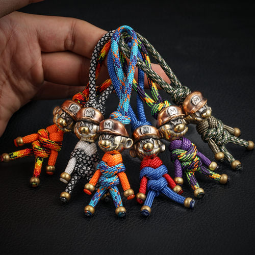 rexy伞绳手工编织钥匙扣