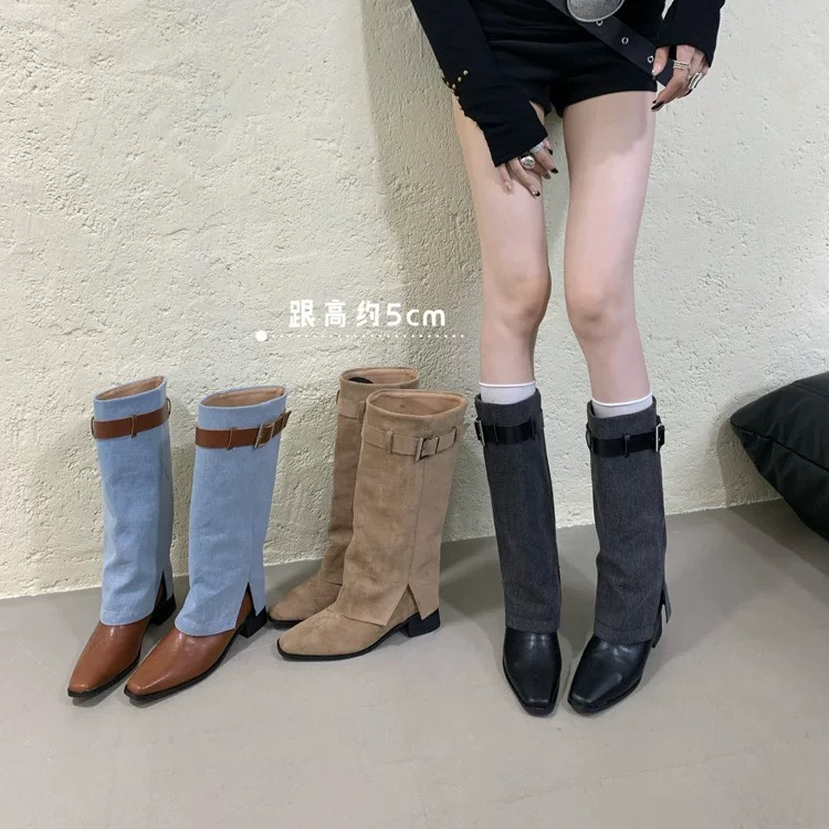 长靴女不过膝2025秋冬季女靴